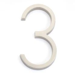 Emtek 7" (178mm) Modern House Numbers - (Satin Nickel) -Amerock Sales Shop emt 2833 us15 digit 3 big