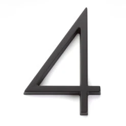 Emtek 7" (178mm) Modern House Numbers - (Flat Black) -Amerock Sales Shop emt 2834 us19 digit 4 big 1