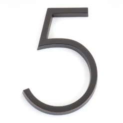 Emtek 7" (178mm) Modern House Numbers - (Oil Rubbed Bronze) -Amerock Sales Shop emt 2835 us10b digit 5 big 1