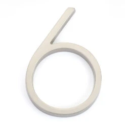 Emtek 7" (178mm) Modern House Numbers - (Satin Nickel) -Amerock Sales Shop emt 2836 us15 digit 6 big