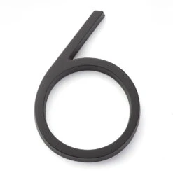 Emtek 7" (178mm) Modern House Numbers - (Flat Black) -Amerock Sales Shop emt 2836 us19 digit 6 big