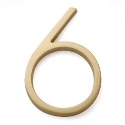 Emtek 7" (178mm) Modern House Numbers - (Satin Brass) -Amerock Sales Shop emt 2836 us4 digit 6 big