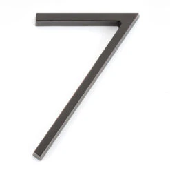 Emtek 7" (178mm) Modern House Numbers - (Oil Rubbed Bronze) -Amerock Sales Shop emt 2837 us10b digit 7 big