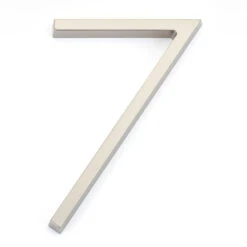 Emtek 7" (178mm) Modern House Numbers - (Satin Nickel) -Amerock Sales Shop emt 2837 us15 digit 7 big