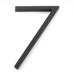 Emtek 7" (178mm) Modern House Numbers - (Flat Black) -Amerock Sales Shop emt 2837 us19 digit 7 big