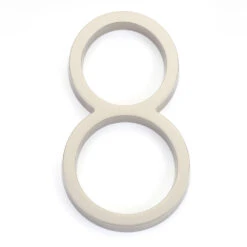 Emtek 7" (178mm) Modern House Numbers - (Satin Nickel) -Amerock Sales Shop emt 2838 us15 digit 8 big