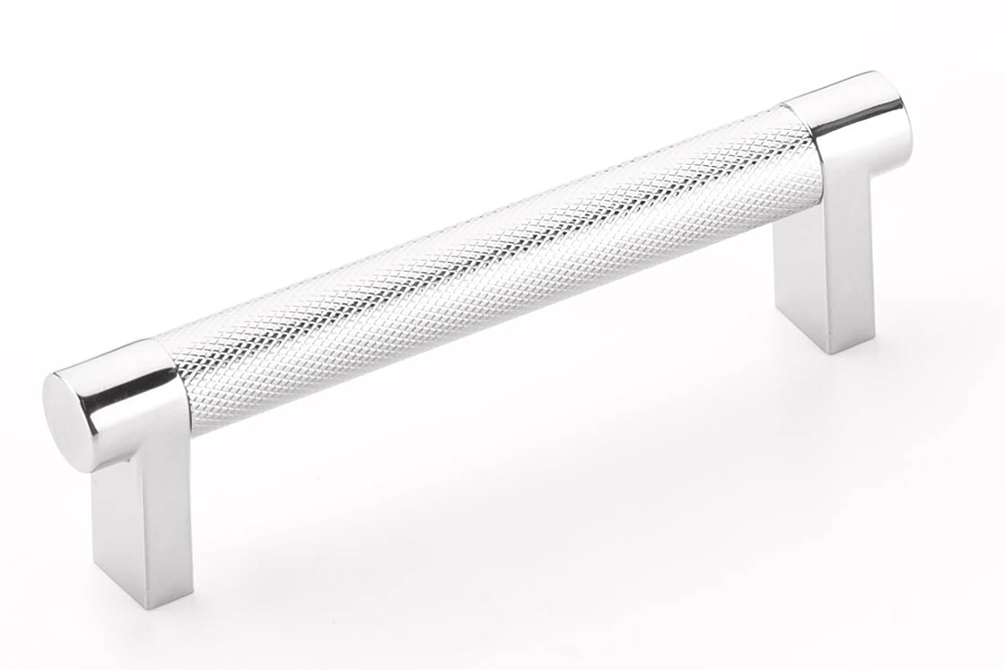 Emtek Select 4" (102mm) Center-to-Center Knurled Cabinet Pull (Polished Chrome) 1 Emtek Select 4" (102mm) Center-to-Center Knurled Cabinet Pull (Polished Chrome)