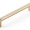 Emtek Select 6" (152mm) Center-to-Center Knurled Cabinet Pull (Satin Brass)