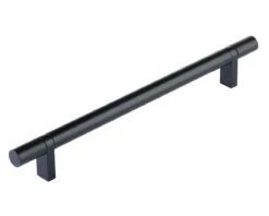Emtek Select 8" (203mm) Center-to-Center Smooth Cabinet Bar Pull (Flat Black)