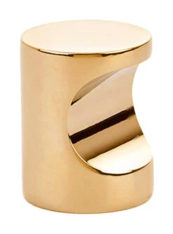 Emtek Contemporary Brass 1" (25mm) Cabinet Finger Pull (Unlacquered Brass)