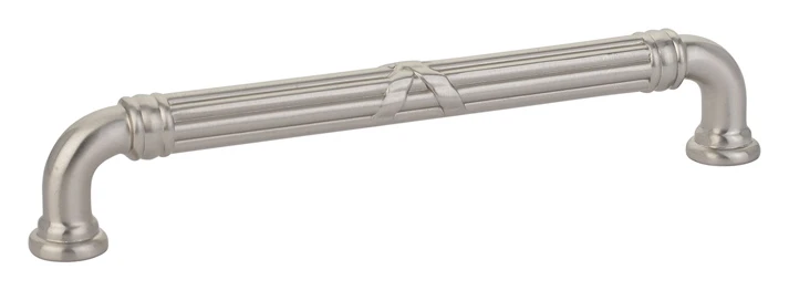Emtek Ribbon And Reed 6" (152mm) Center-to-Center Estate Pull (Satin Nickel) 1 Emtek Ribbon And Reed 6" (152mm) Center-to-Center Estate Pull (Satin Nickel)