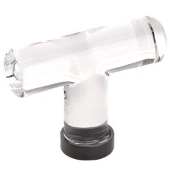Emtek 2-1/8" (54mm) Glass Cabinet T-Knob - (Oil Rubbed Bronze)