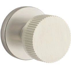 Emtek Select Conical Straight Knurled Door Knobset W/Disk Rosette -Amerock Sales Shop emt cc disk straight us15 big 3