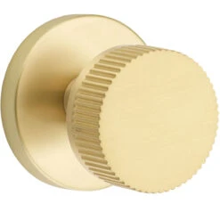 Emtek Select Conical Straight Knurled Door Knobset W/Disk Rosette -Amerock Sales Shop emt cc disk straight us4 big 3