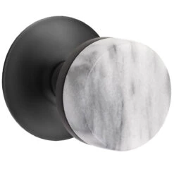 Emtek Select Conical White Marble Door Knobset W/Modern Rectangle Rosette -Amerock Sales Shop emt cc modern marble us19 big 1