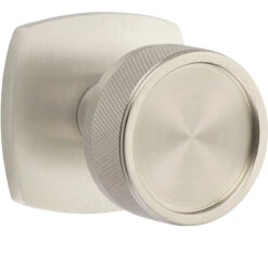 Emtek Select Conical Knurled Door Knobset W/Urban Modern Rosette -Amerock Sales Shop emt cc urban knurled us15 big 1