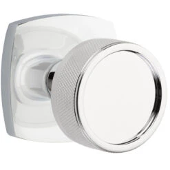 Emtek Select Conical Knurled Door Knobset W/Urban Modern Rosette -Amerock Sales Shop emt cc urban knurled us26 big 1