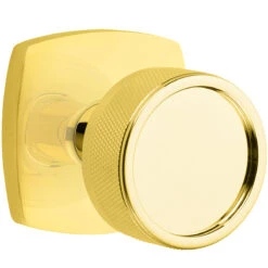 Emtek Select Conical Knurled Door Knobset W/Urban Modern Rosette -Amerock Sales Shop emt cc urban knurled us3nl big 1