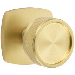 Emtek Select Conical Knurled Door Knobset W/Urban Modern Rosette -Amerock Sales Shop emt cc urban knurled us4 big 3