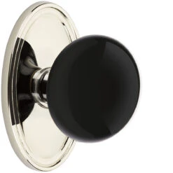 Emtek Ebony Porcelain Door Knobset W/Oval Rosette 28 Emtek Ebony Porcelain Door Knobset W/Oval Rosette -Amerock Sales Shop emt ebony oval us14 big 6
