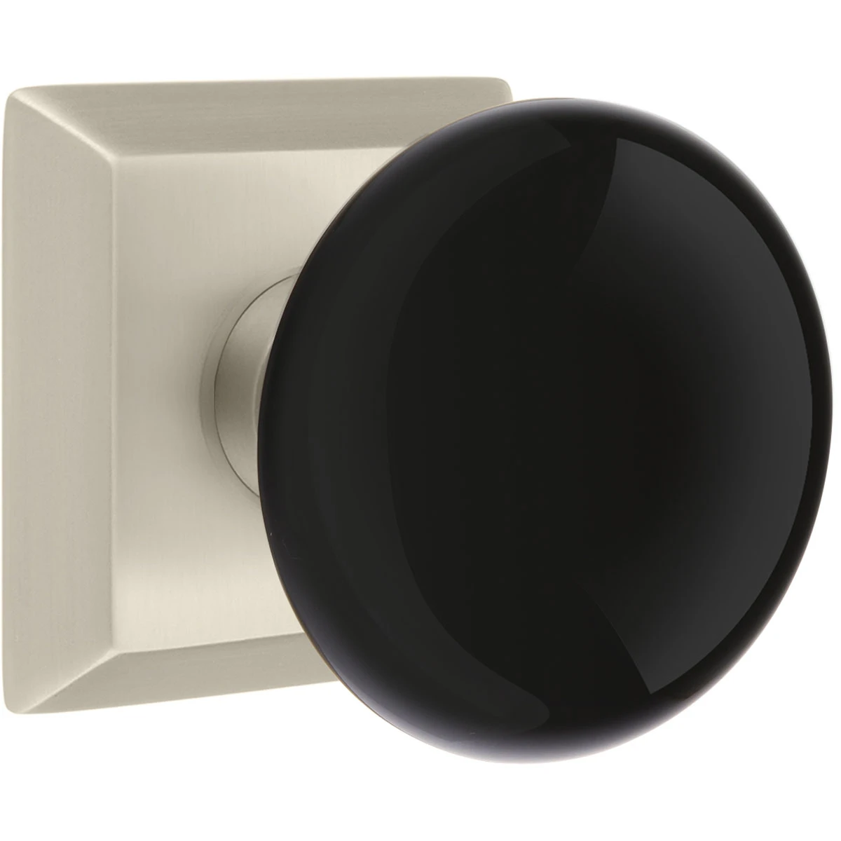 Emtek Ebony Porcelain Door Knobset W/Quincy Rosette 12 Emtek Ebony Porcelain Door Knobset W/Quincy Rosette - Image 12