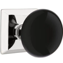 Emtek Ebony Porcelain Door Knobset W/Quincy Rosette 35 Emtek Ebony Porcelain Door Knobset W/Quincy Rosette -Amerock Sales Shop emt ebony quincy us26 big 1