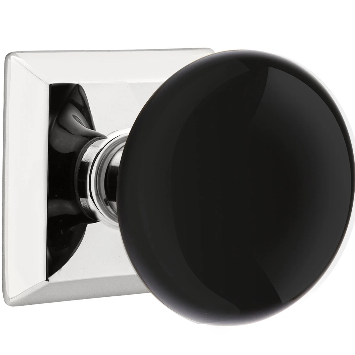 Emtek Ebony Porcelain Door Knobset W/Quincy Rosette 15 Emtek Ebony Porcelain Door Knobset W/Quincy Rosette - Image 15