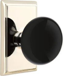 Emtek Ebony Porcelain Door Knobset W/Rectangle Rosette 29 Emtek Ebony Porcelain Door Knobset W/Rectangle Rosette -Amerock Sales Shop emt ebony rectangular us14 big 7