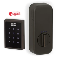 Emtek EMPowered Motorized Touchscreen Smart Keypad Deadbolt - Connected By August -Amerock Sales Shop emt ebp1101 10b big 3