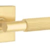 Emtek Select T-Bar Straight Knurled Door Leverset W/Square Rosette