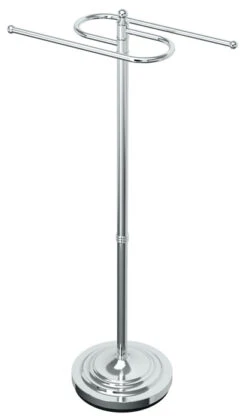 Gatco Spa 38" (965mm) Floor S-Towel Holder (Matte Black)