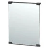 Gatco Decor 19-1/2" (495mm) X 24" (610mm) Rectangle Fixed Mounted Mirror (Matte Black)