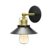 Gatco Modern Farmhouse Single Light Sconce (Matte Black & Brushed Brass)