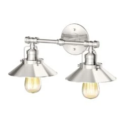 Gatco Modern Farmhouse Double Light Sconce (Satin Nickel)
