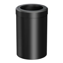 Gatco Latitude II Round Modern Waste Can (Matte Black)