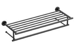 Gatco Latitude II 25-3/4" (654mm) Minimalist Towel Rack (Matte Black)