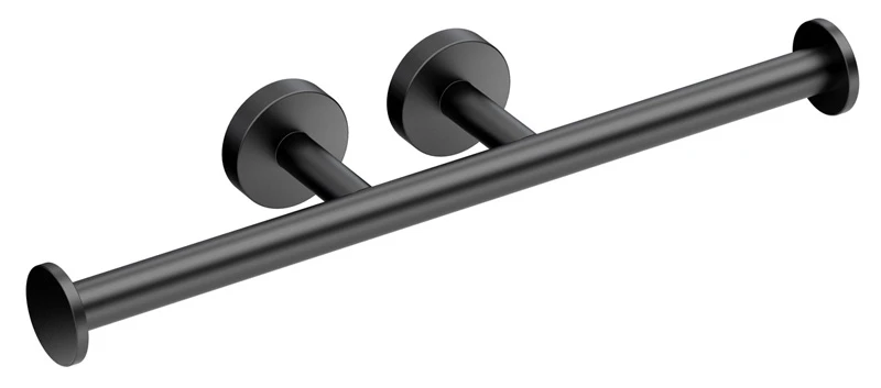 Gatco Glam Double Tissue Paper Holder (Matte Black) 1 Gatco Glam Double Tissue Paper Holder (Matte Black)