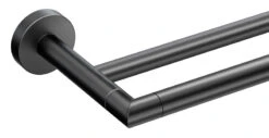 Gatco Glam 24" (610mm) Double Towel Bar (Matte Black)