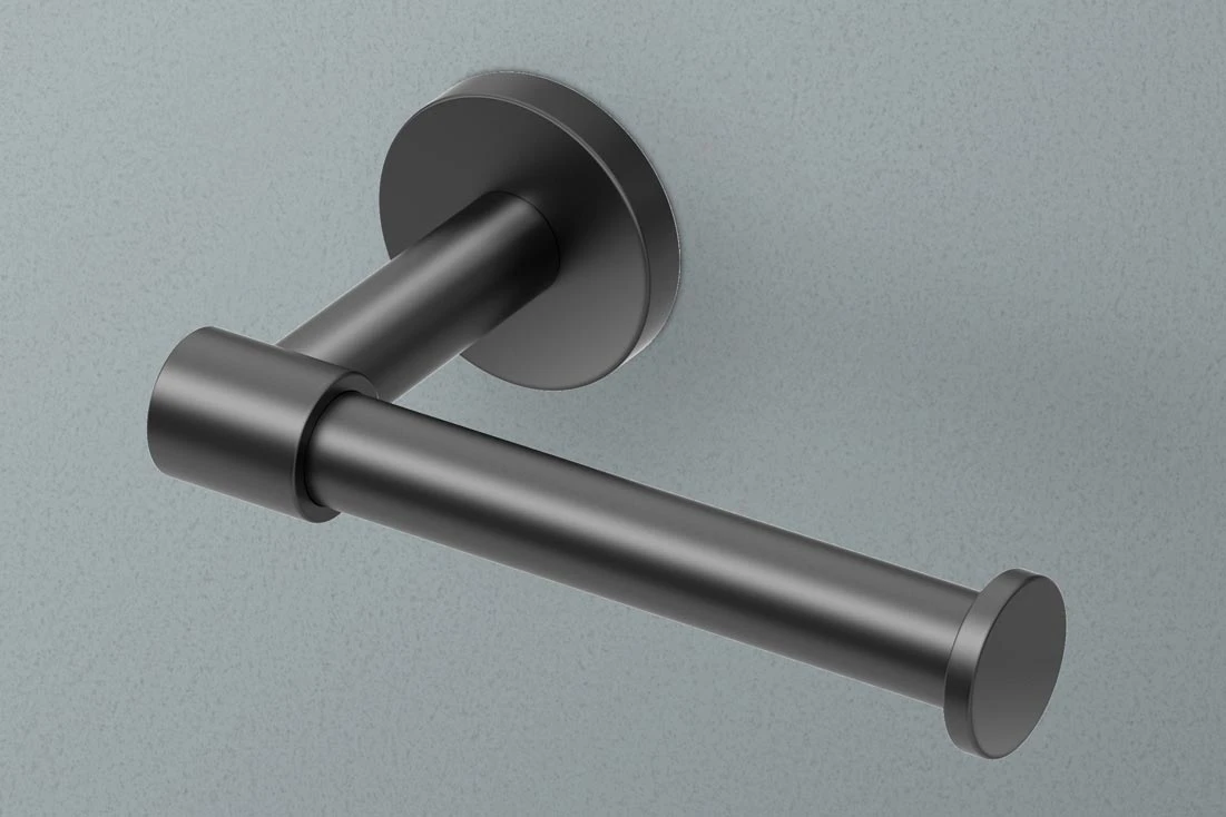 Gatco Reveal Euro Toilet Tissue Holder (Matte Black) 2 Gatco Reveal Euro Toilet Tissue Holder (Matte Black) - Image 2