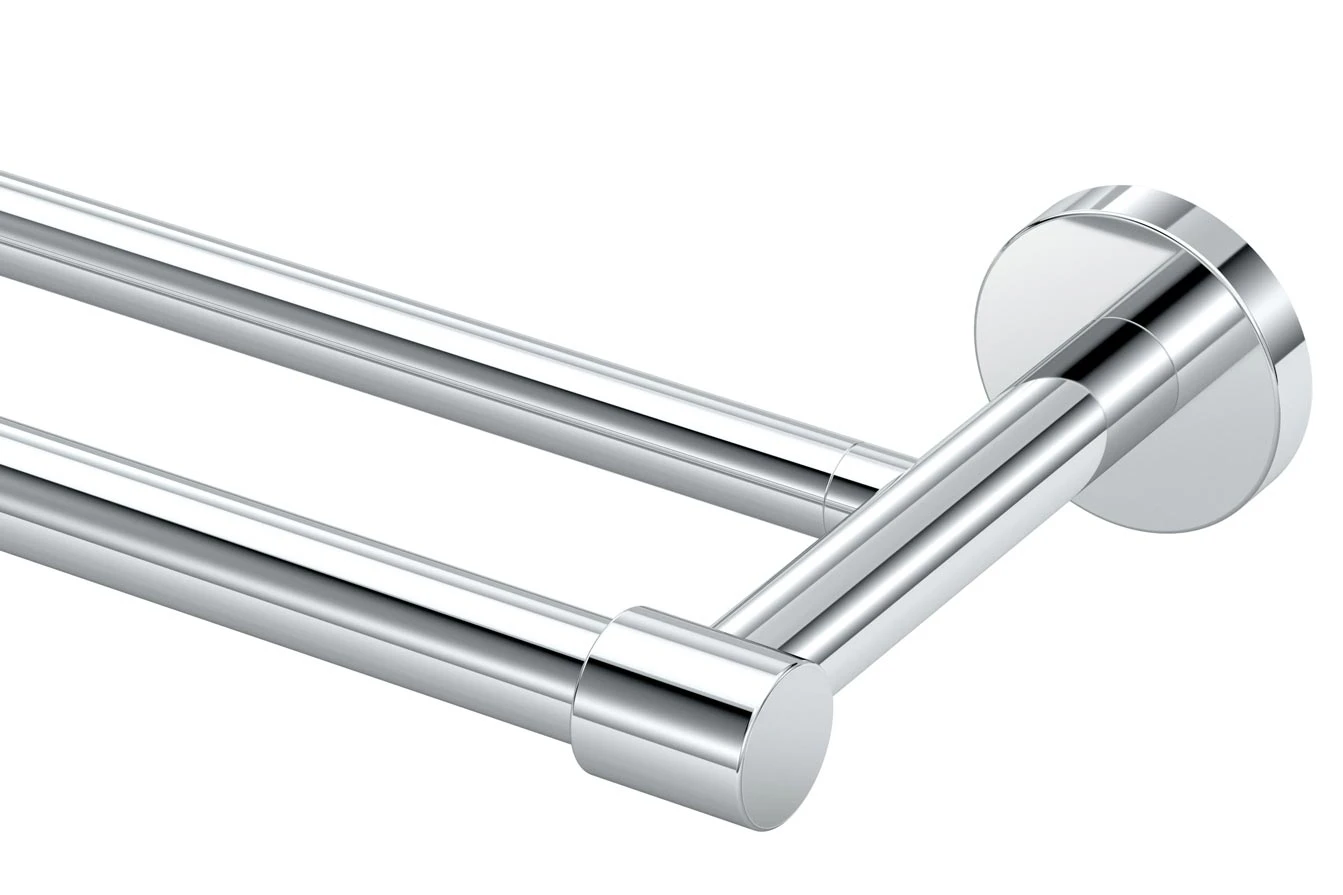 Gatco Reveal 24" (610mm) Double Towel Bar (Polished Chrome) 1 Gatco Reveal 24" (610mm) Double Towel Bar (Polished Chrome)