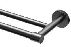 Gatco Reveal 24" (610mm) Double Towel Bar (Matte Black)