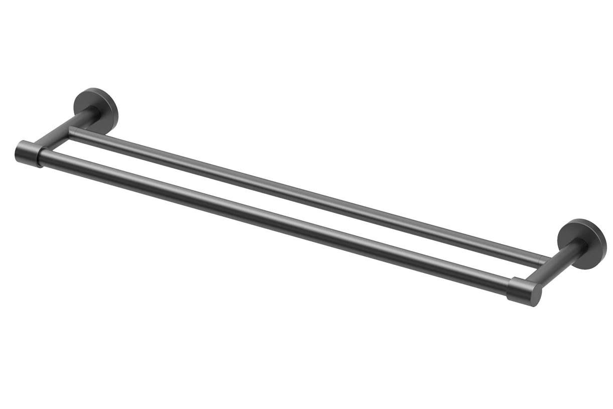 Gatco Reveal 24" (610mm) Double Towel Bar (Matte Black) 2 Gatco Reveal 24" (610mm) Double Towel Bar (Matte Black) - Image 2
