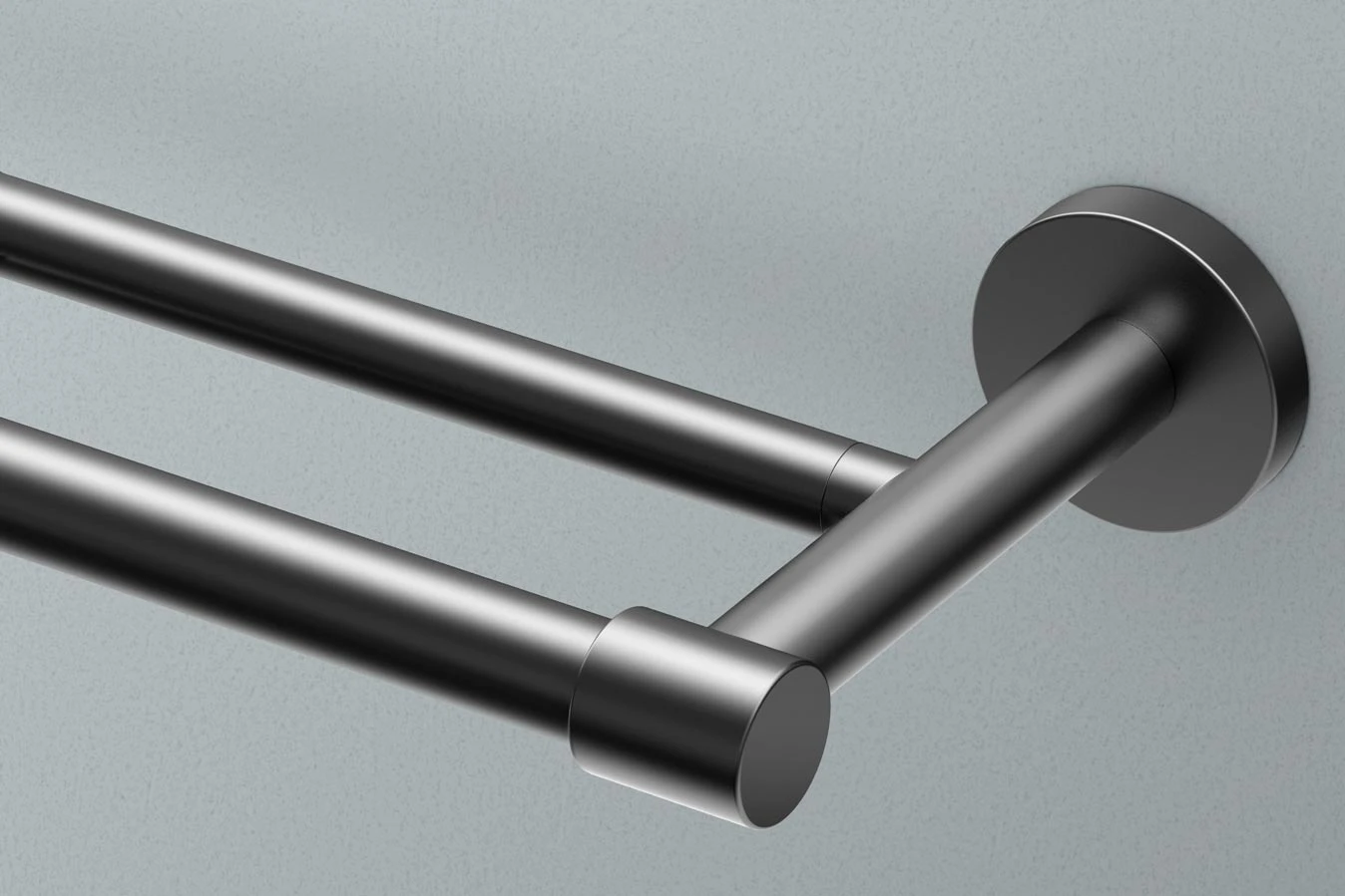 Gatco Reveal 24" (610mm) Double Towel Bar (Matte Black) 3 Gatco Reveal 24" (610mm) Double Towel Bar (Matte Black) - Image 3