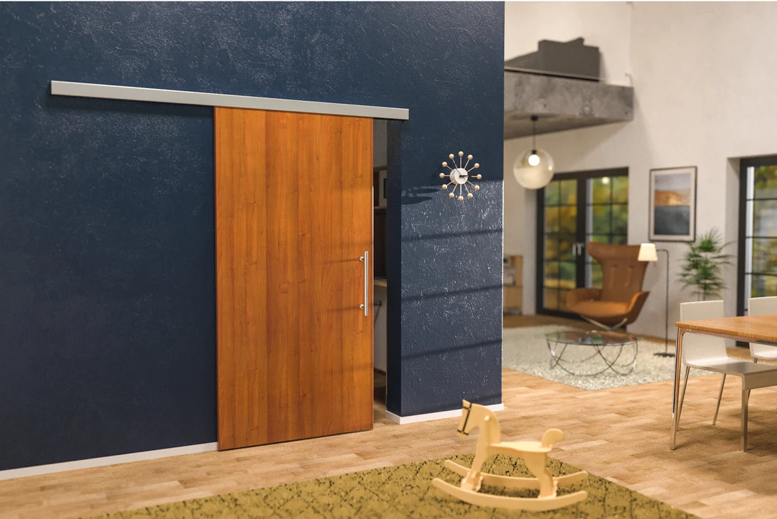 Hafele Slido D-Line11 80-P Sliding Door Hanger Set - 176lb. (19-11/16" Min. Door Width Without Soft Close) 2 Hafele Slido D-Line11 80-P Sliding Door Hanger Set - 176lb. (19-11/16" Min. Door Width Without Soft Close) - Image 2