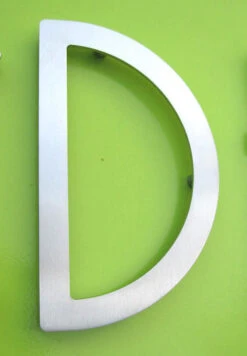 HouseArt 5" (128mm) House Letters - (Brushed Stainless Steel) -Amerock Sales Shop har 0302 0308 0333 bs d big