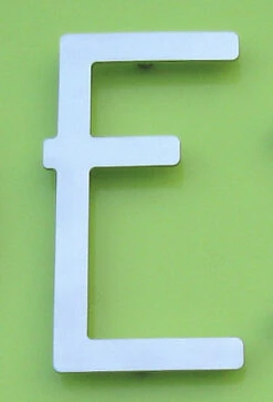 HouseArt 5" (128mm) House Letters - (Brushed Stainless Steel) -Amerock Sales Shop har 0302 0308 0333 bs e big