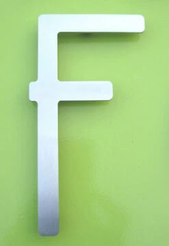 HouseArt 5" (128mm) House Letters - (Brushed Stainless Steel) -Amerock Sales Shop har 0302 0308 0333 bs f big