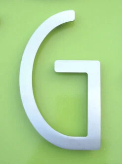 HouseArt 5" (128mm) House Letters - (Brushed Stainless Steel) -Amerock Sales Shop har 0302 0308 0333 bs g big