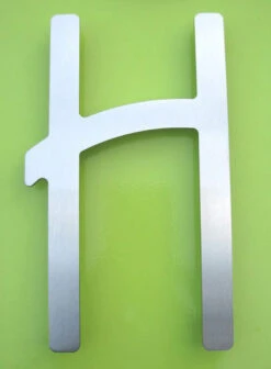 HouseArt 5" (128mm) House Letters - (Brushed Stainless Steel) -Amerock Sales Shop har 0302 0308 0333 bs h big