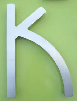 HouseArt 5" (128mm) House Letters - (Brushed Stainless Steel) -Amerock Sales Shop har 0302 0308 0333 bs k big